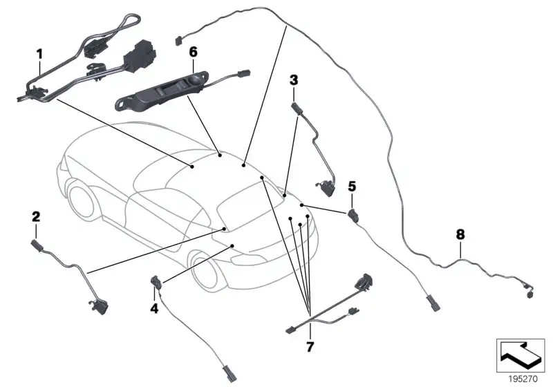 BMW Kabelbaum Verdeck E89 54377192499