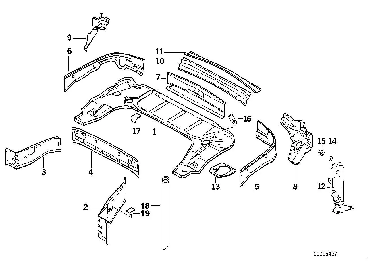 BMW Wasserablaufschlauch E36 51738182000 - Bildposition 18