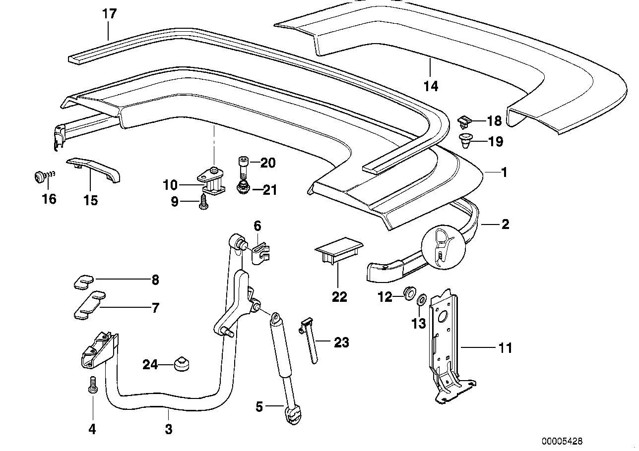 BMW Spreizniet E36 E39 51478166992