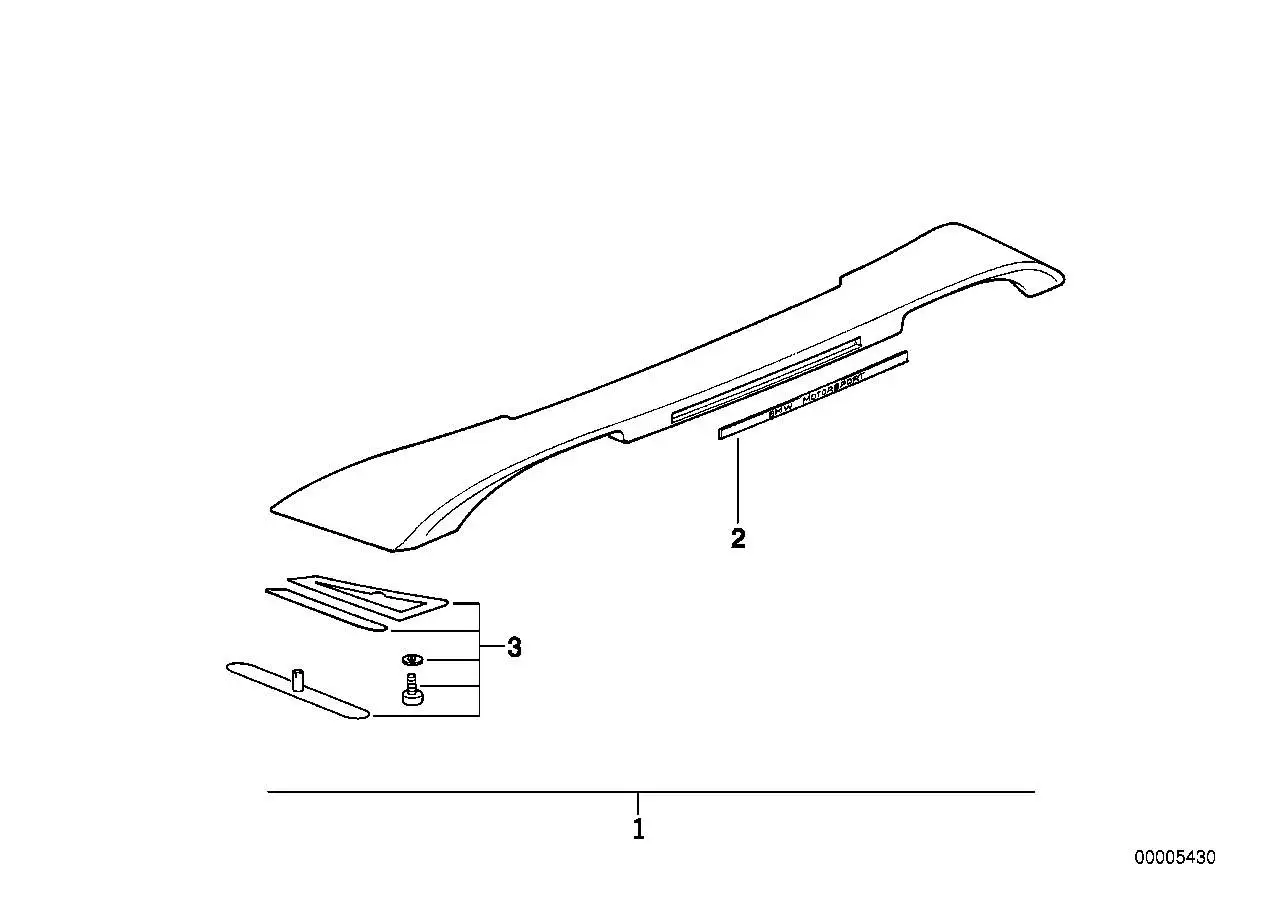BMW Aufkleber E36 51712258239 - Z3 E36