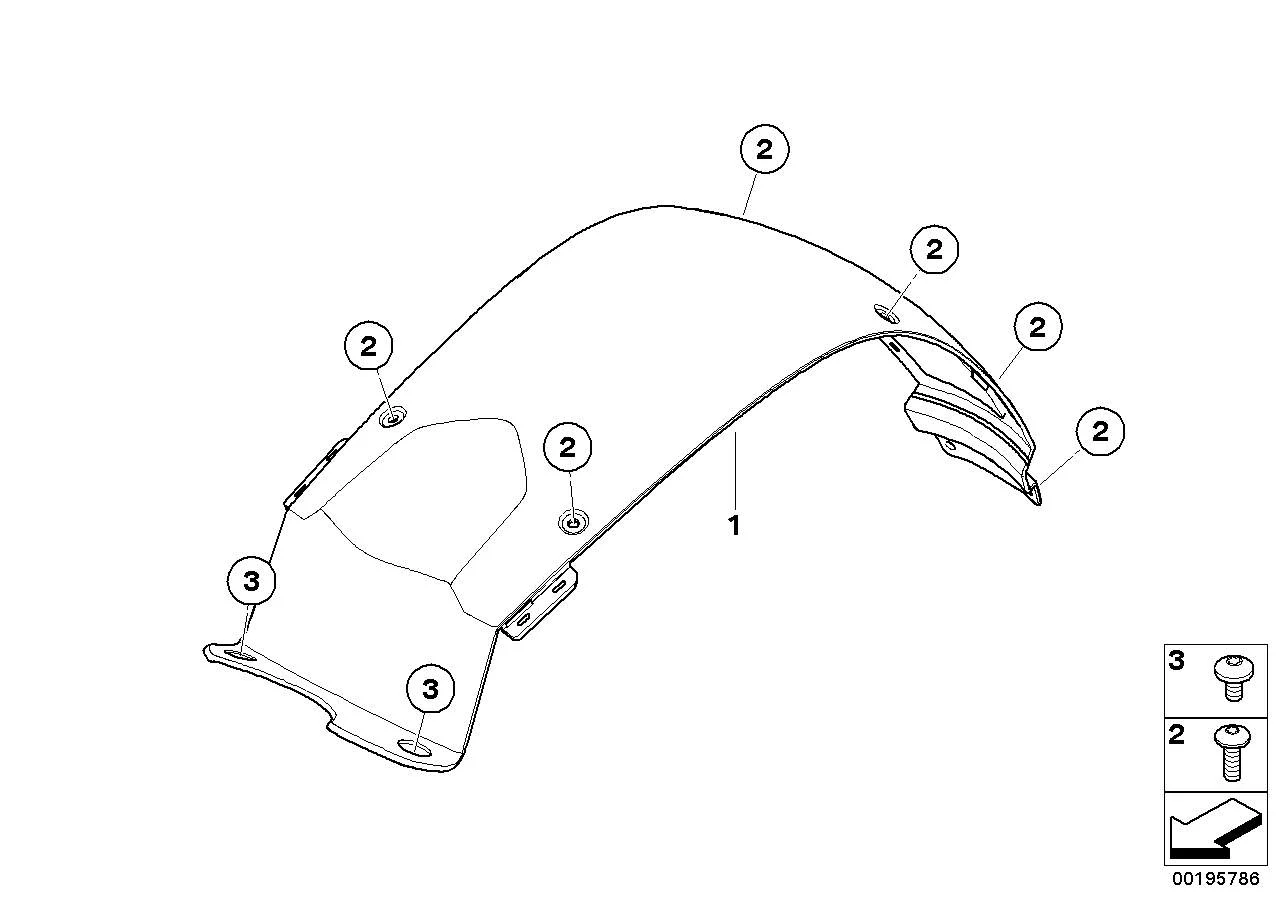 BMW Linsenschraube mit Losdrehsicherung A73 K15 K25 K25H K26 K27 K28 K29 K30 K40 K42 K43 K44 K46 K48 K61 K70 K71 K72 K73 K75 K80 K81 K82 R13 R21 R21A R22 R28 46637659459