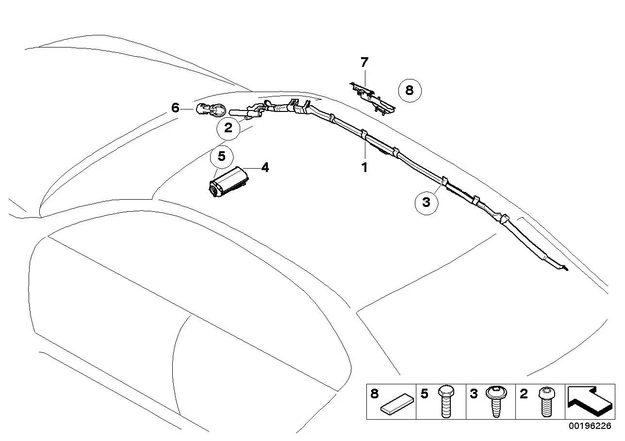 BMW Airbageinheit Beifahrerseite E60 E61 72127039708