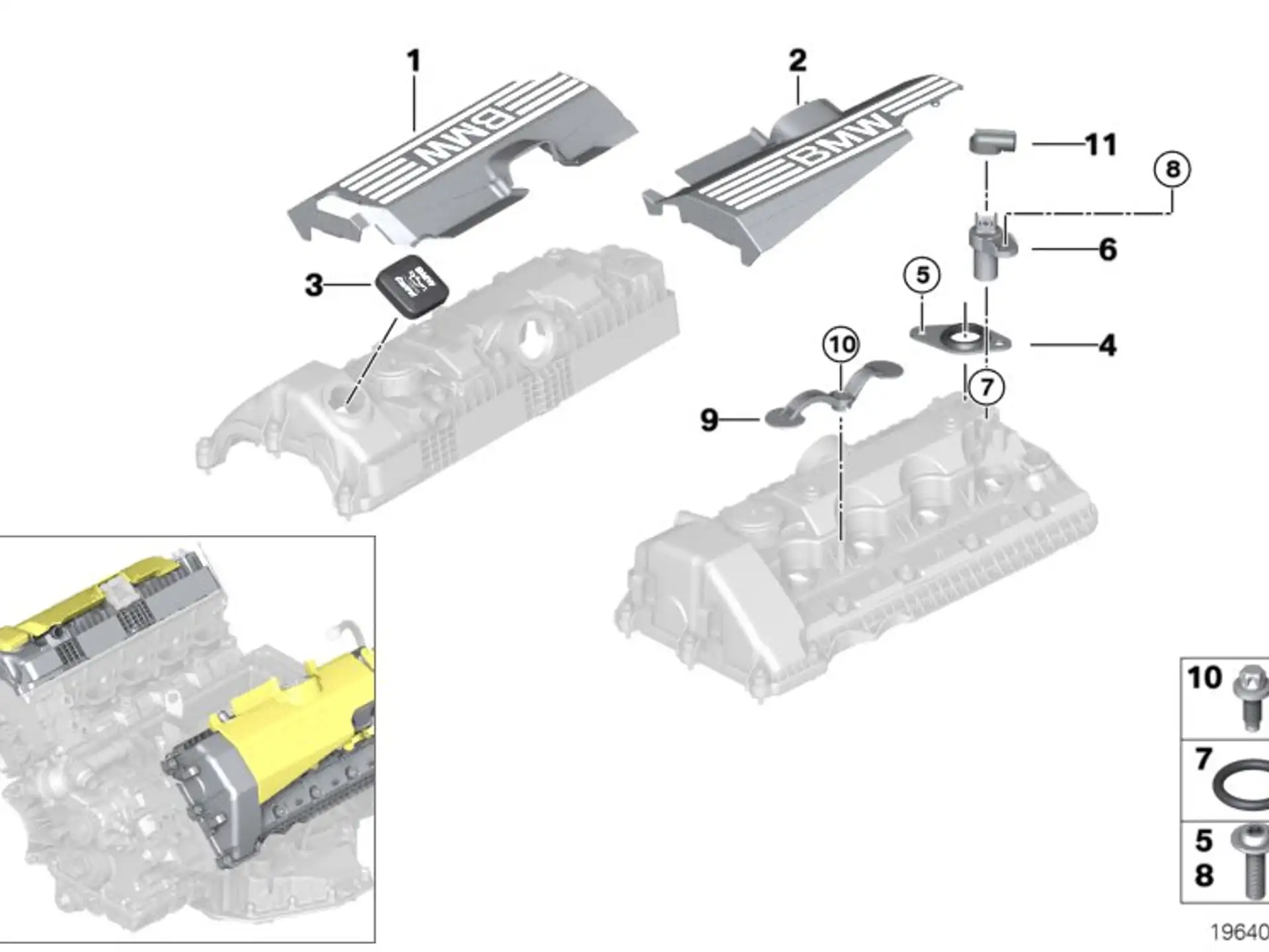 BMW Schraube E53 E60 E61 E63 E64 E65 E66 E70 11127521756