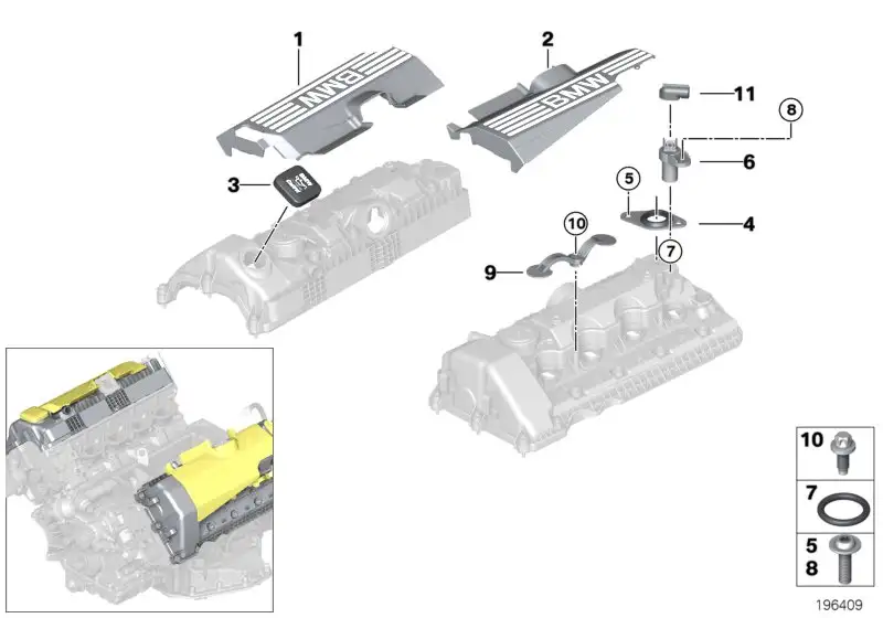 BMW Schraube E53 E60 E61 E63 E64 E65 E66 E70 11127521756 - Bildpo