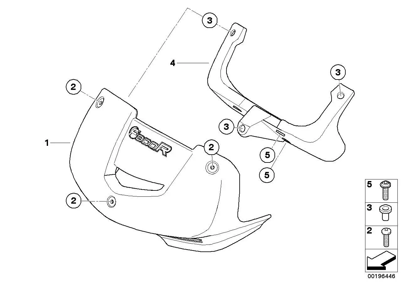 BMW Halter Verkleidung Cockpit K73 71607682053