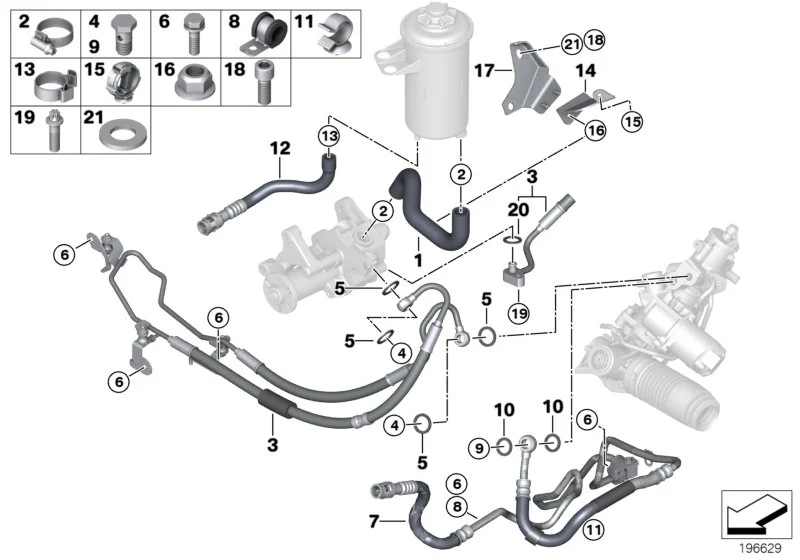 BMW ASA-Schraube E71 K25 K25H K71 K72 K73 07129906204