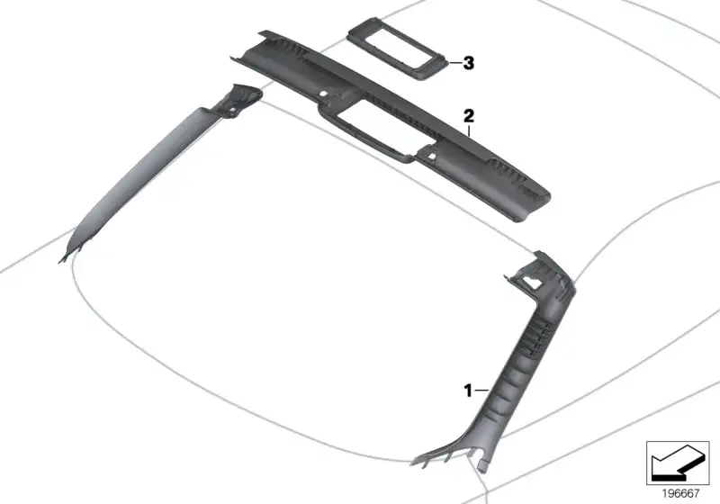 BMW Blende A-Säule links E89 51439128409