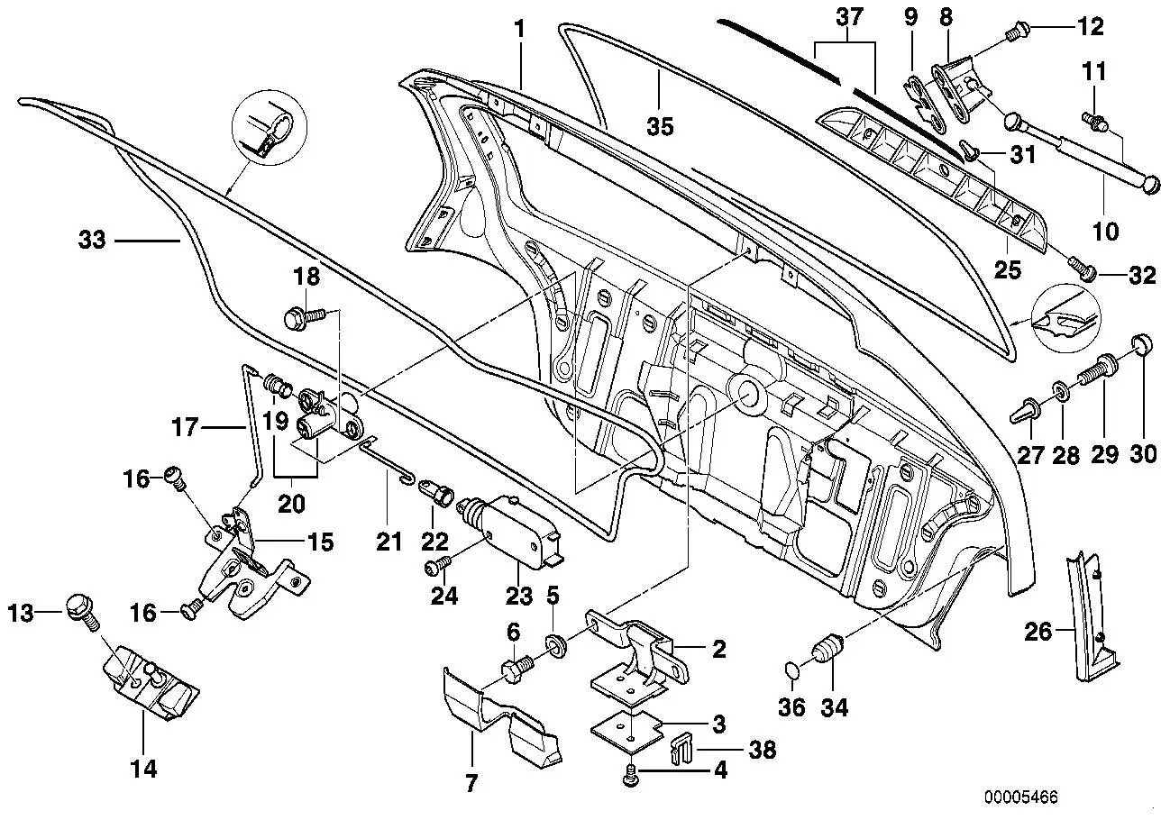 BMW Abdeckung E36 51318169452 - Z3 E36