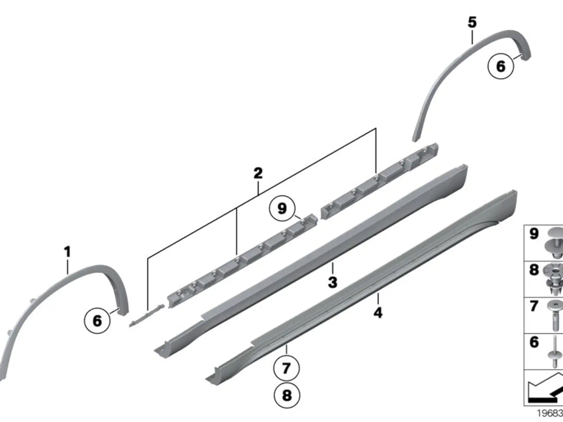 BMW Blende Radlauf vorne rechts E84 51772990166