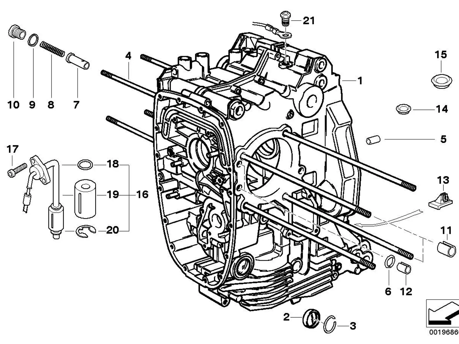 BMW O-Ring A61 A67 A73 K21 K22 K23 K25 K25H K26 K27 K28 K29 K30 K32 K33 R21 R21A R22 R28 11111342242