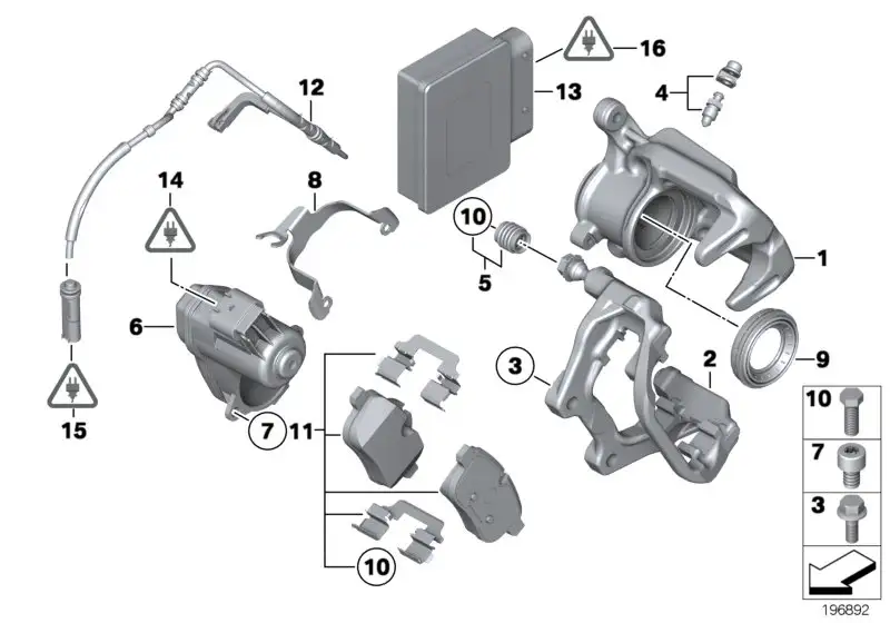 BMW Bremsbelagfühler E89 34356789446 - Bildposition 12