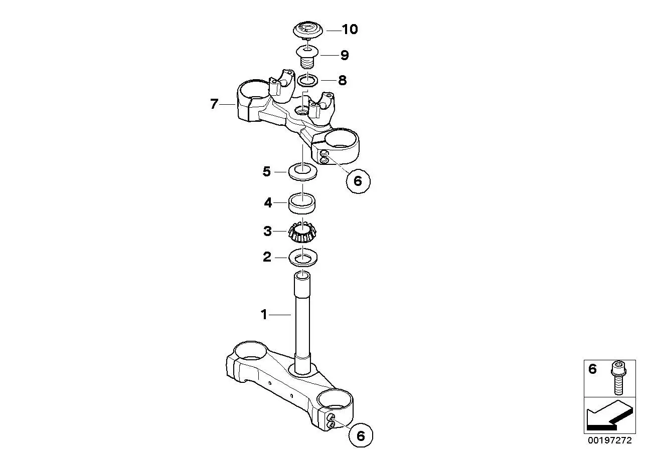 BMW Gabelbrücke oben K73 31427724538 - Bildposition 07