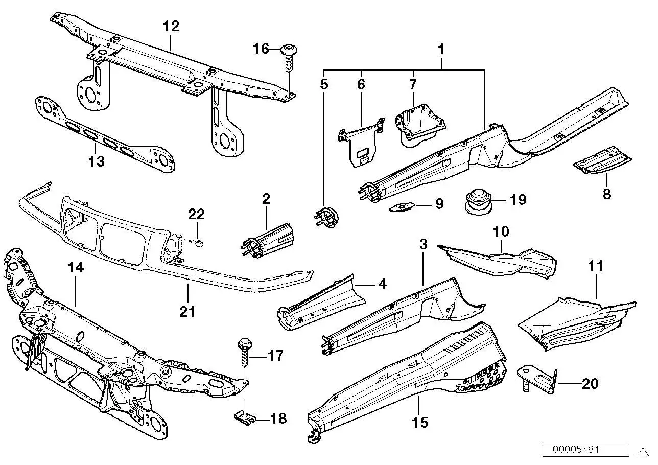 BMW Frontverkleidung E36 41338225982 - Z3 E36