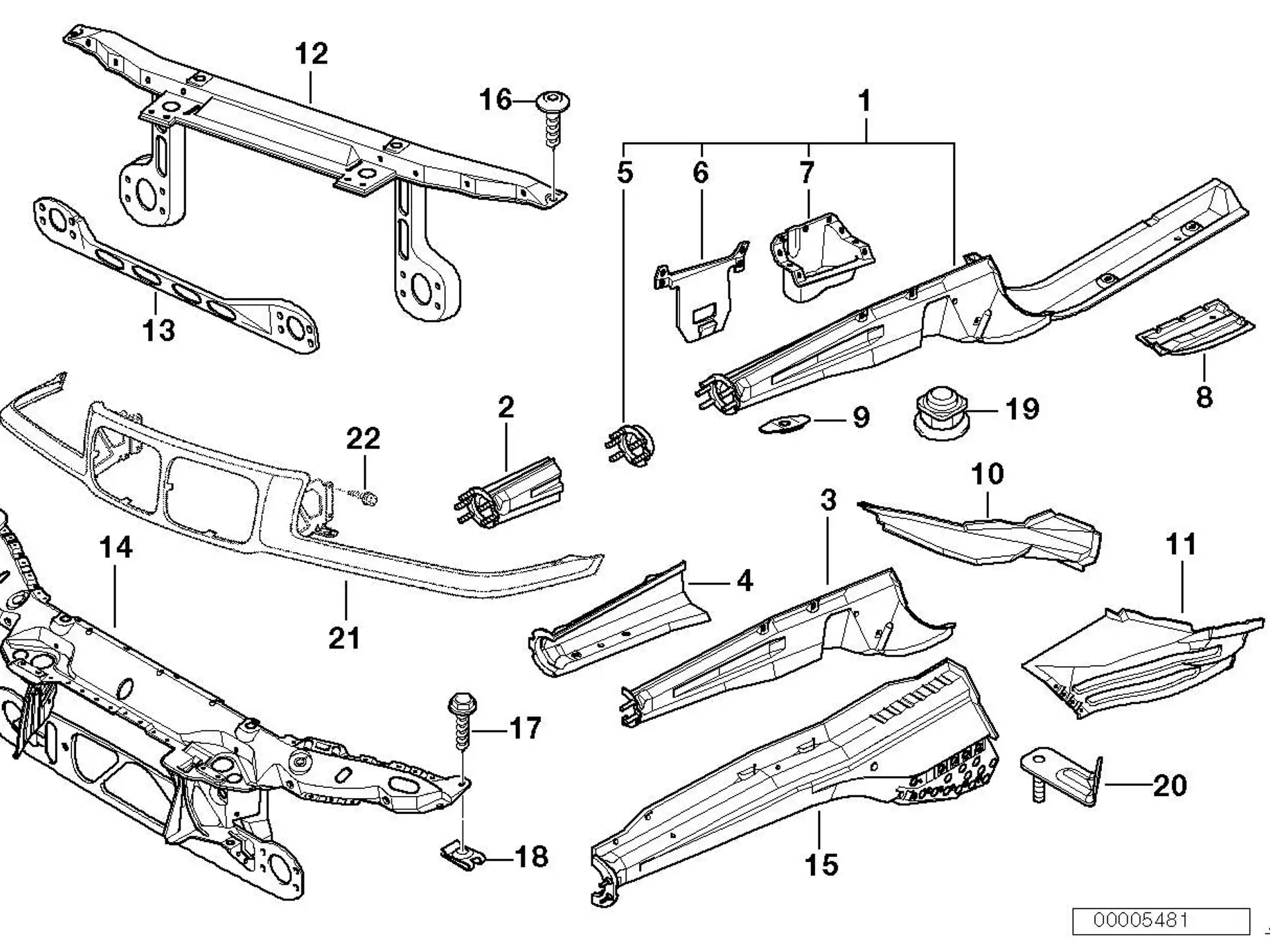 BMW Frontverkleidung E36 41331977940