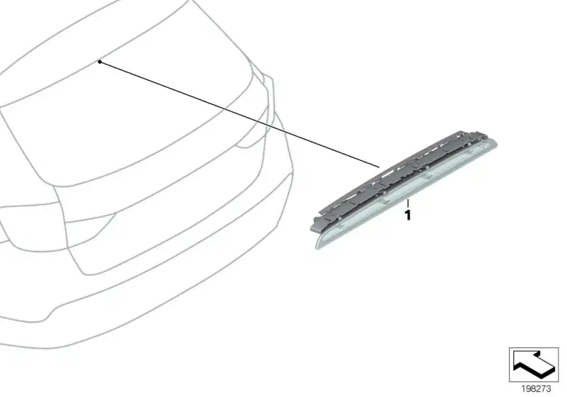 BMW Dritte Bremsleuchte E84 63252990993