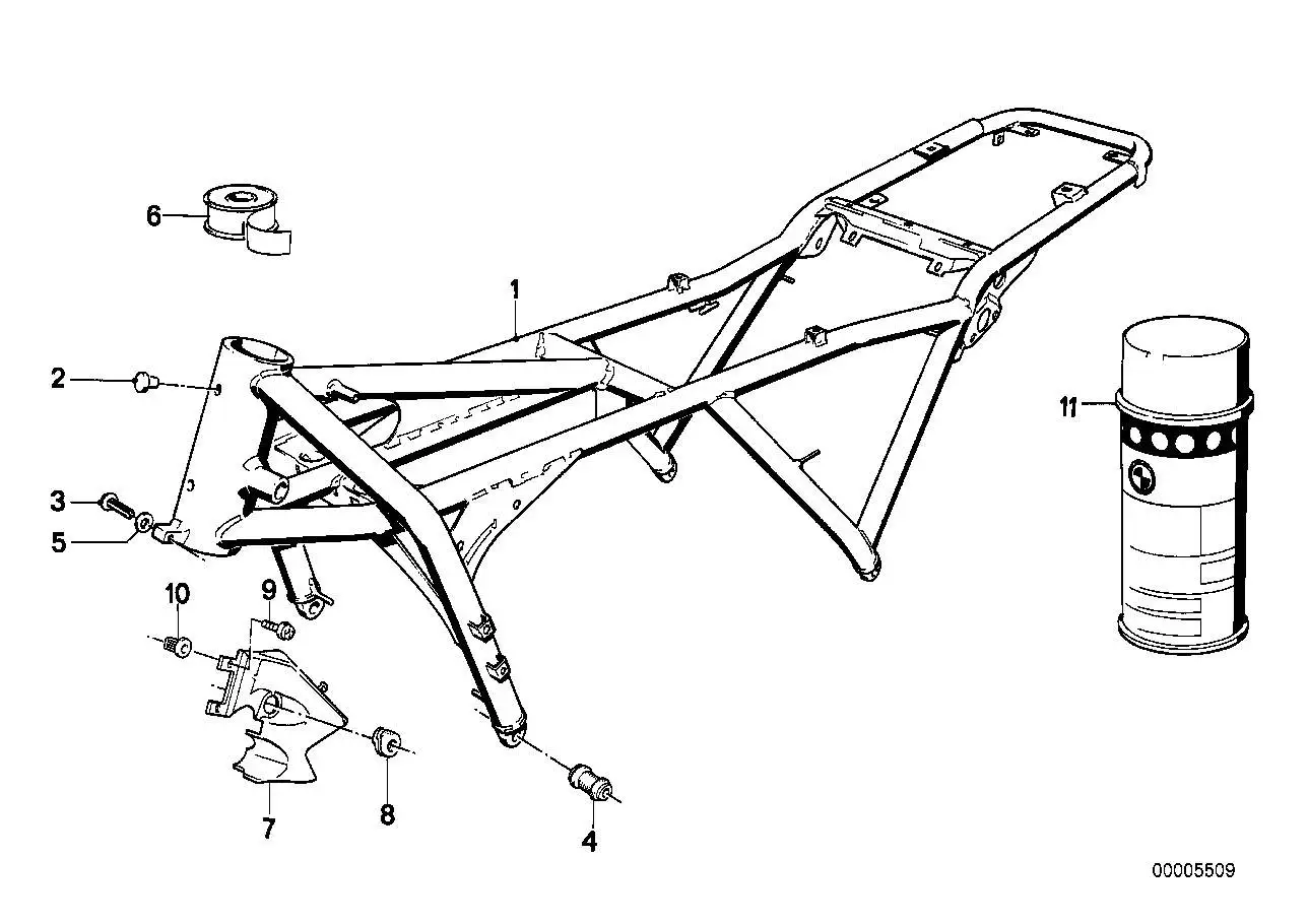 BMW Gummilager 46512312775