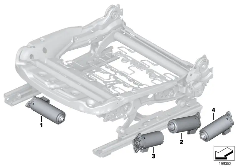 BMW Motor Lehnenverstellung E81 E82 E84 E87 E88 E89 E90 E91 E92 F