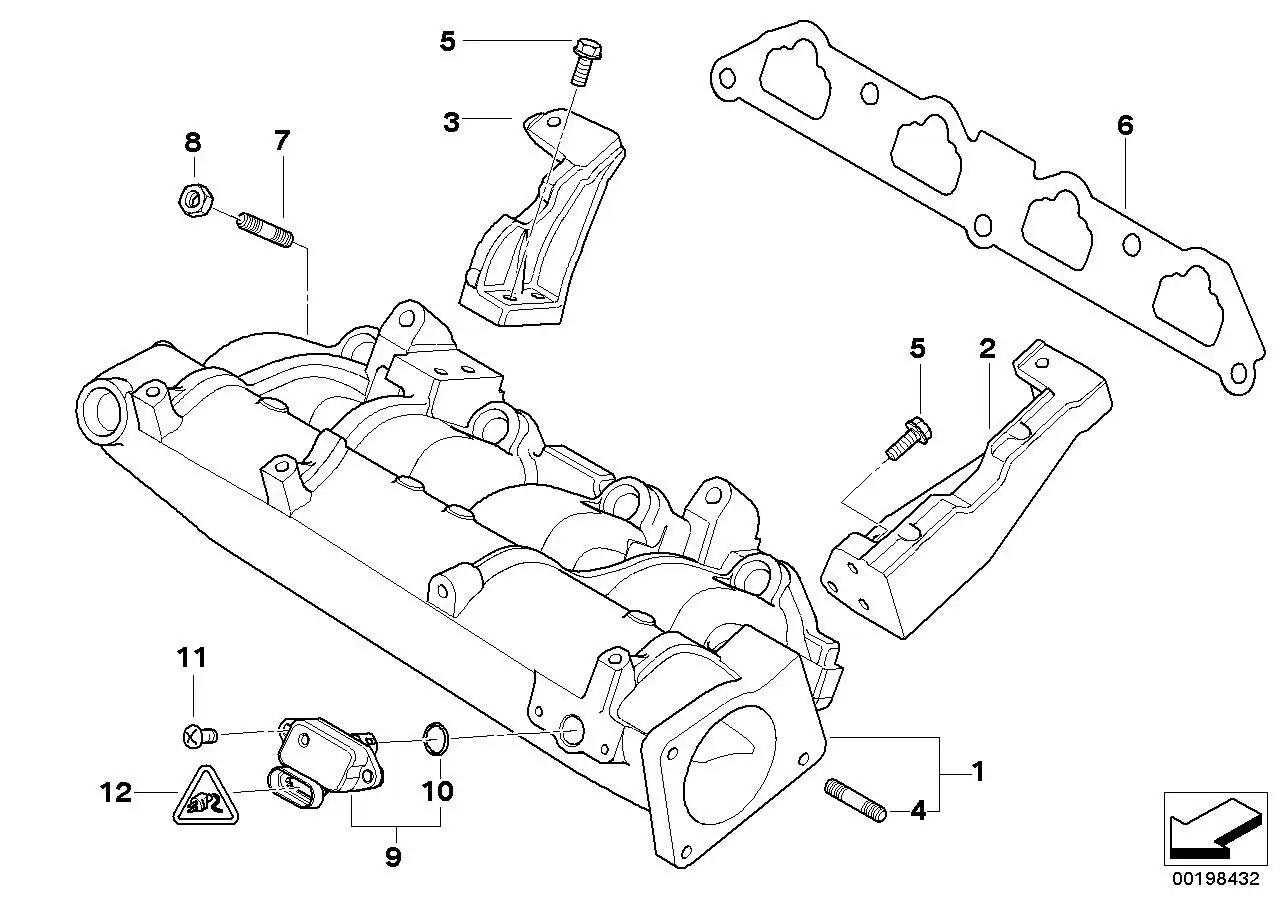 BMW Saugrohrdruckfühler R52 R53 12140872679 - MINI R53, MINI R52