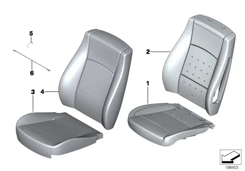 BMW Bezug Basis Sitz Kunstleder E84 52102992584