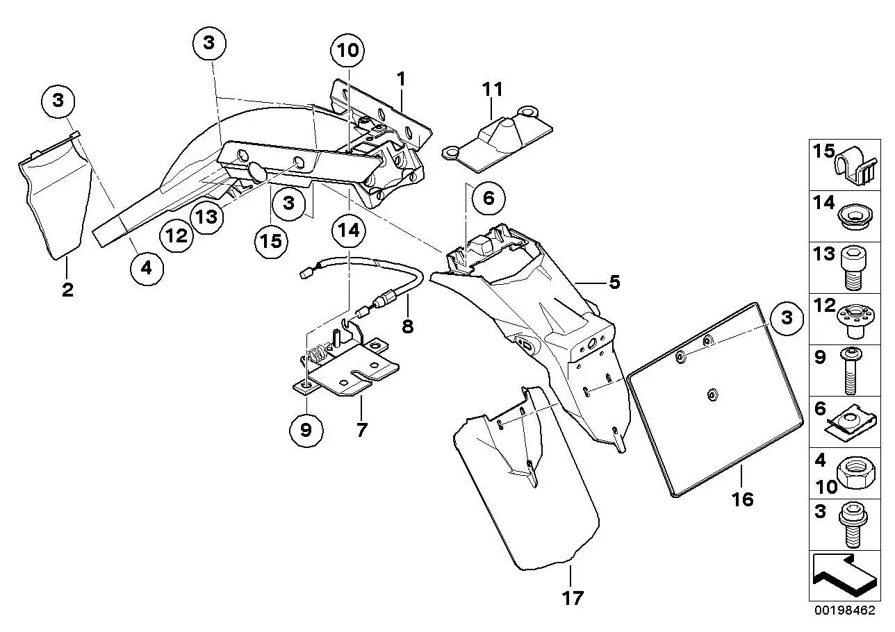 BMW Spritzschutz Federbein K15 33537696875