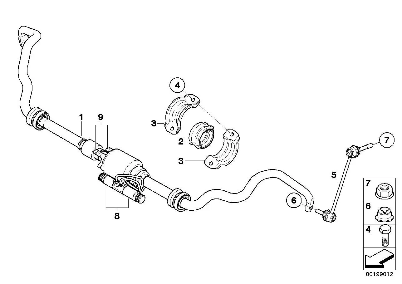BMW Pendelstütze vorn rechts E70 E71 F15 F16 F85 F86 37116859654