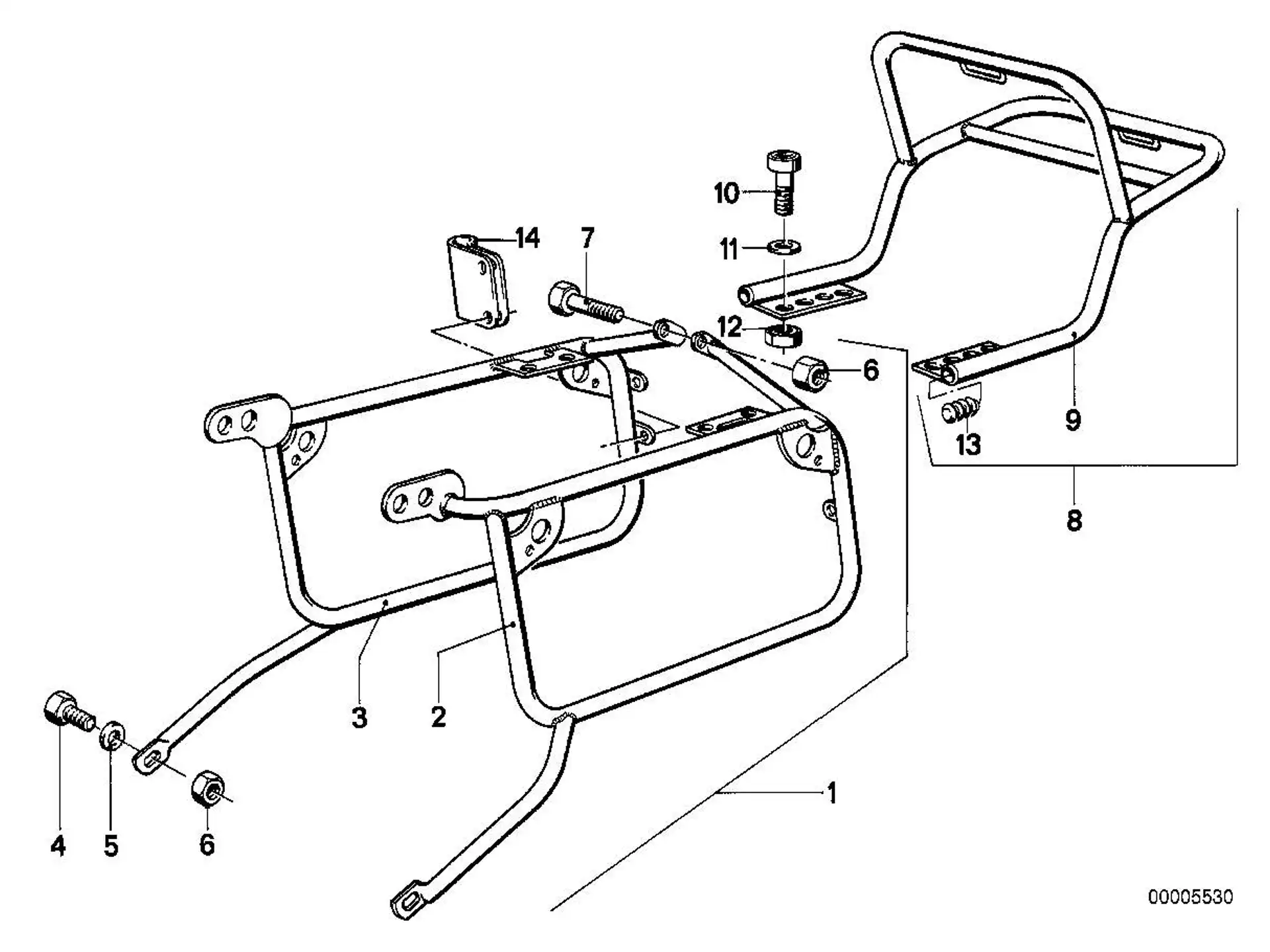 BMW Gepäckträger R50 R60 R75 R90 R45 R45T R65 R65T 46541239480