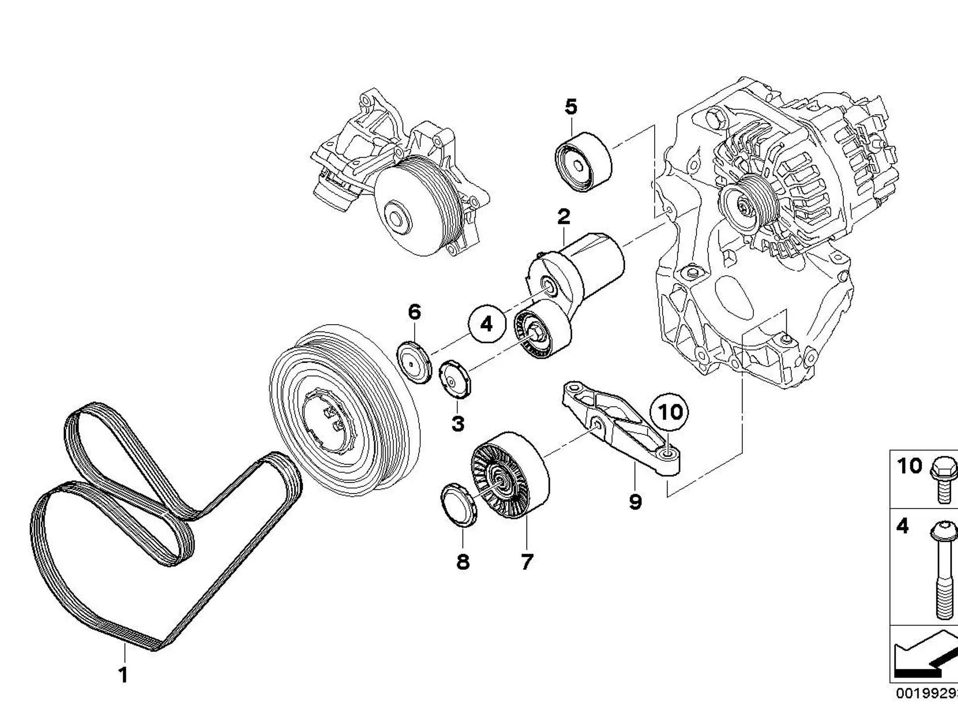 BMW ISA-Schraube E60 E61 E70 E71 E81 E82 E83 E84 E87 E88 E90 E91 E92 E93 F01 F02 F07 F10 F11 11287811798