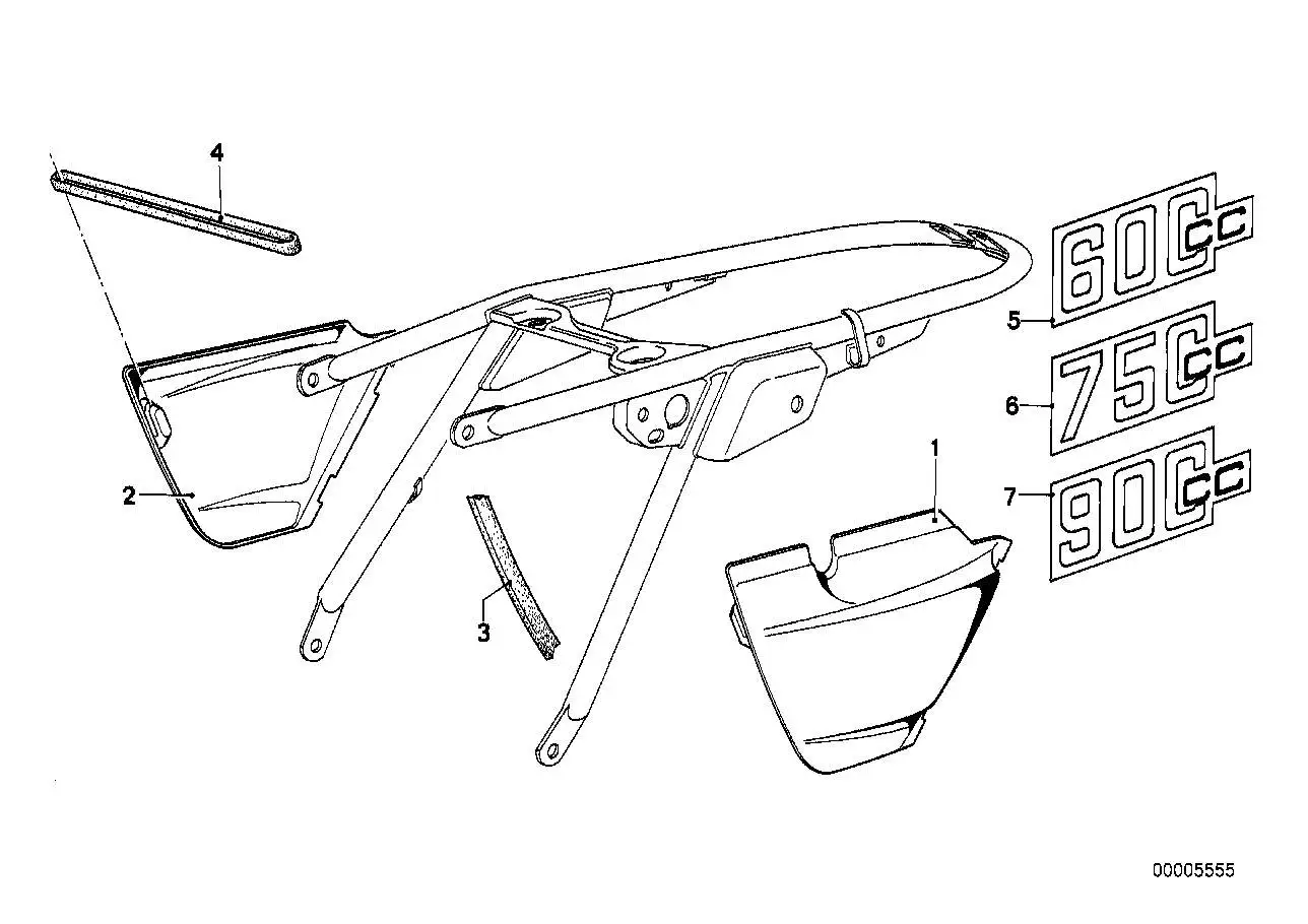 BMW Batterieabdeckung rechts R50 R60 R75 46631231863