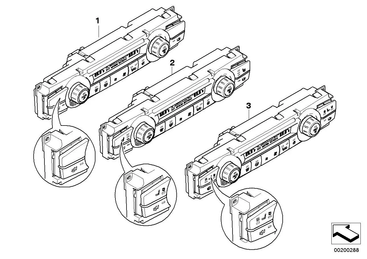 BMW Bedienteil Klimaautomatik High E70 E71 E72 64119310449