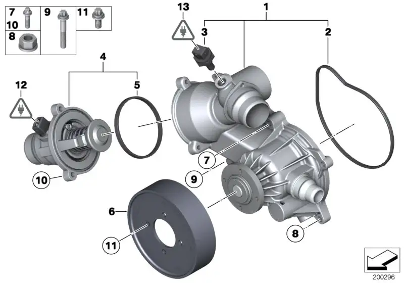 BMW Kühlmittelpumpe F01 F02 11518657284