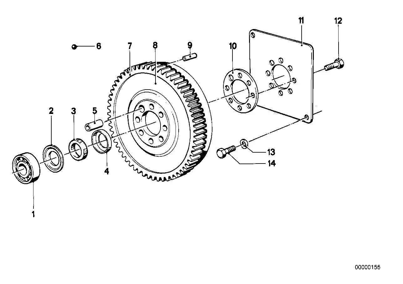BMW Zylinderstift E30 E12 E21 E23 E24 E28 E32 E34 11221744338 - B