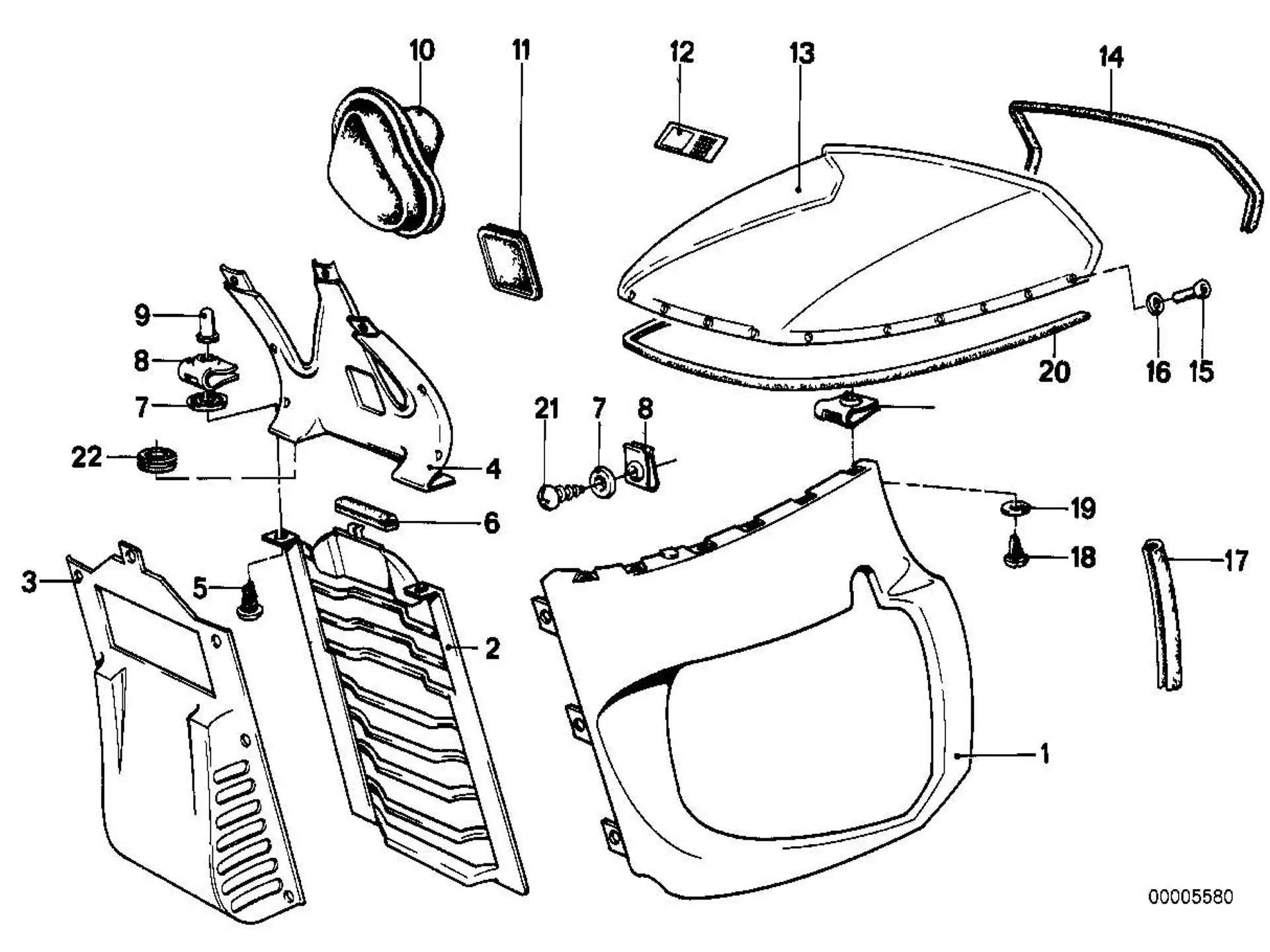 BMW Windschutzscheibe 46631235414