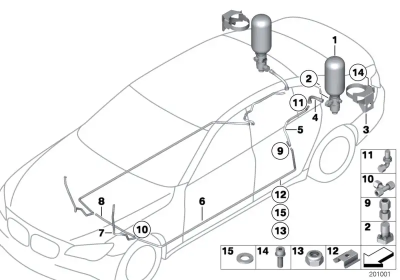BMW Sechskantmutter selbstsichernd K44 52537655578