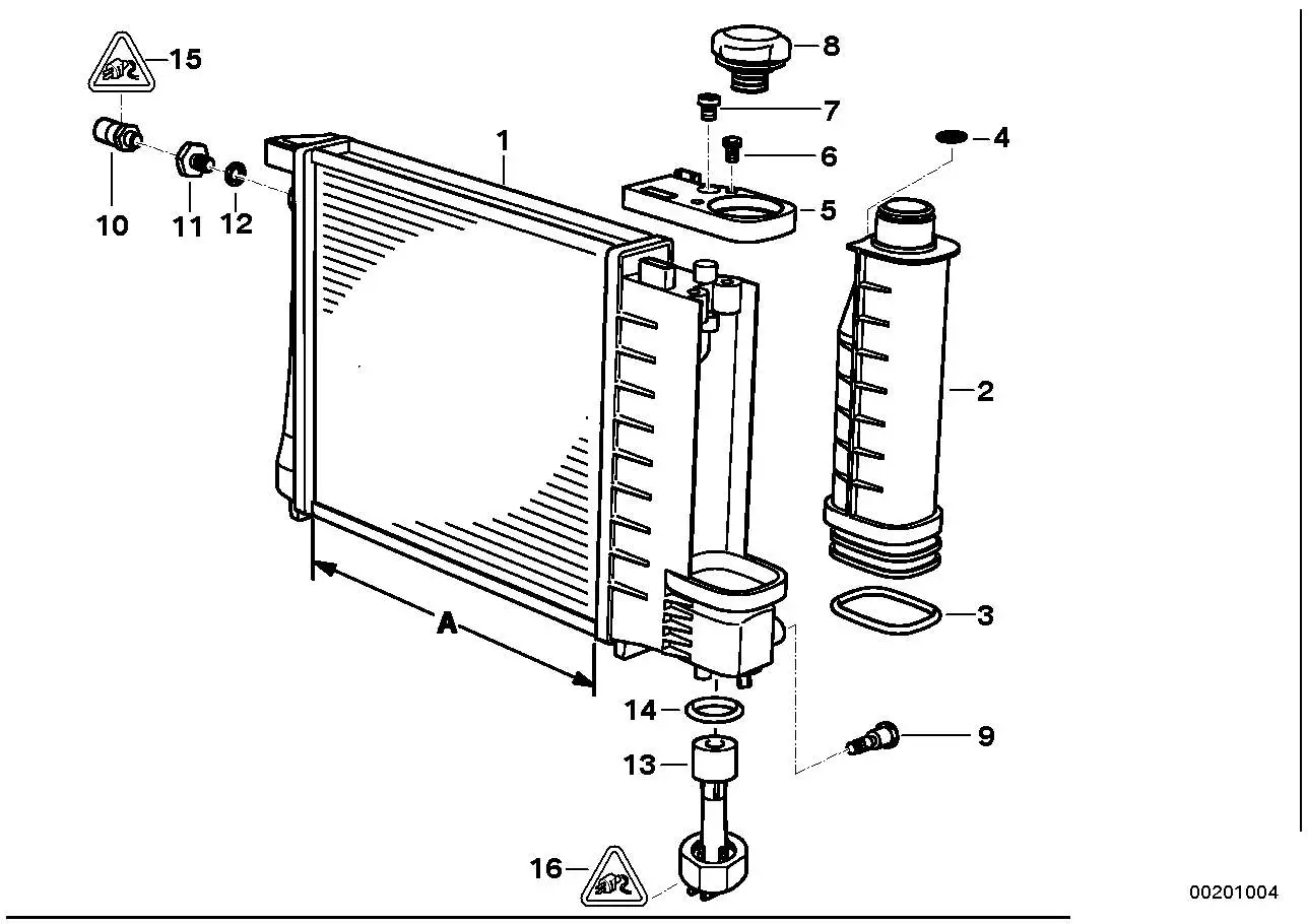 BMW Abschlussdeckel E36 17111728722 - Bildposition 05