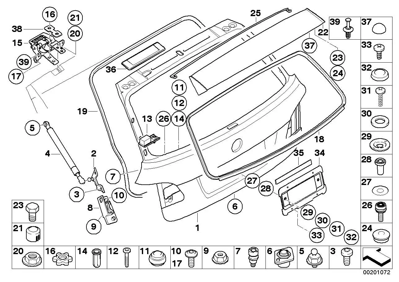 BMW Heckklappe E61 41627130799 - 5er E61
