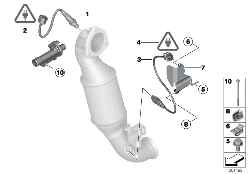 BMW Lambda-Regelsonde R55 R56 R57 R58 R59 11787549860 - MINI