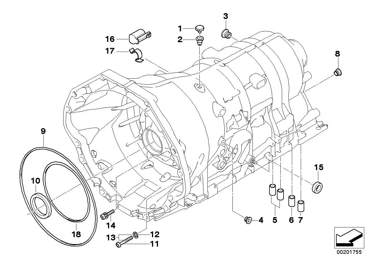 BMW Dichthülse E53 E60 E61 E63 E64 E65 E66 E70 E71 E83 E90 E91 E9