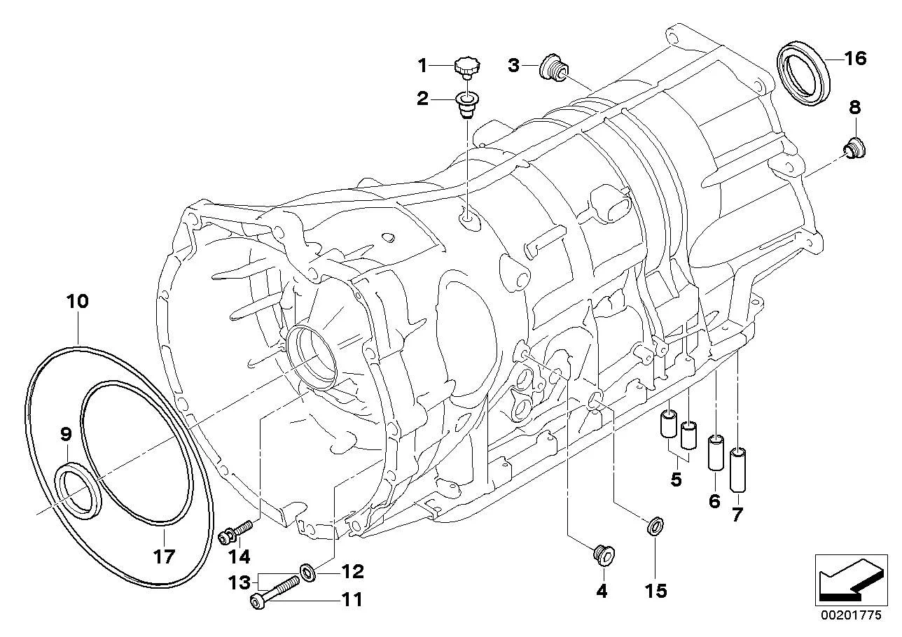 BMW Verschlussschraube mit Dichtring E31 E32 E34 E36 E38 E39 E46 E53 E60 E61 E63 E64 E65 E66 E70 E71 E81 E82 E83 E84 E85 E86 E87 E88 E89 E90 E91 E92 E93 F01 F02 24117552351