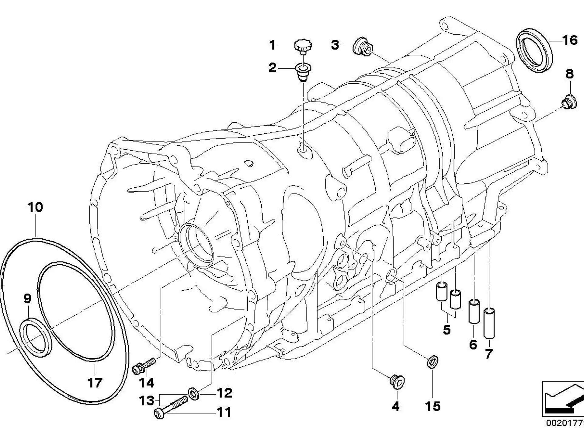 BMW Verschlussschraube mit Dichtring E31 E32 E34 E36 E38 E39 E46 E53 E60 E61 E63 E64 E65 E66 E70 E71 E81 E82 E83 E84 E85 E86 E87 E88 E89 E90 E91 E92 E93 F01 F02 24117552351