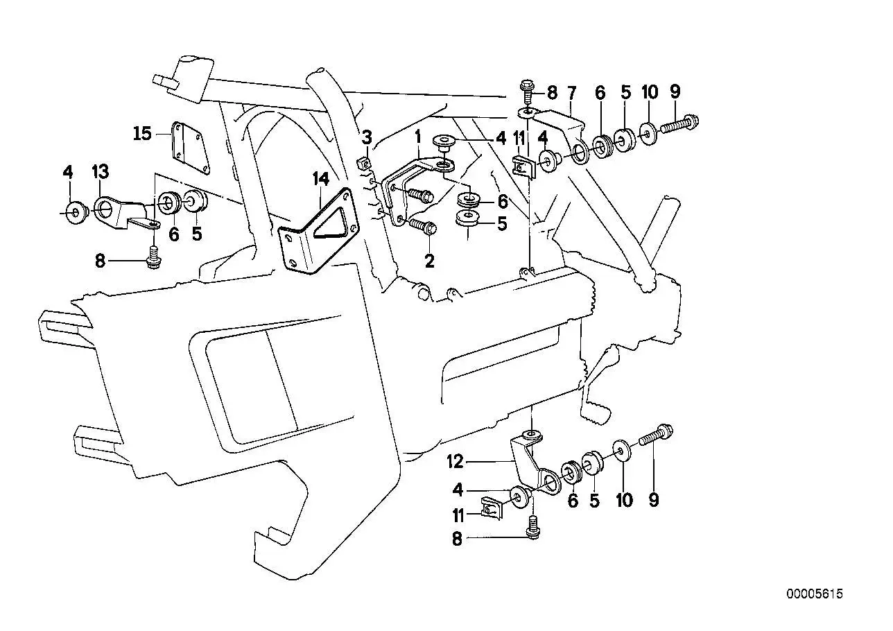 BMW Halter unten links 46631450611 - Bildposition 12
