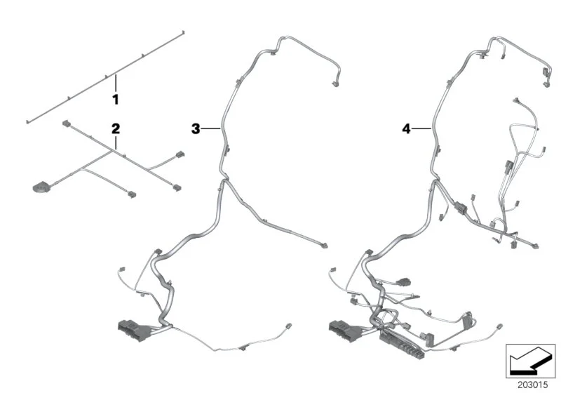 BMW Rep.- Kabelsatz RSE Sitz vorn rechts F01 F02 F07 F10 F11 61129271820