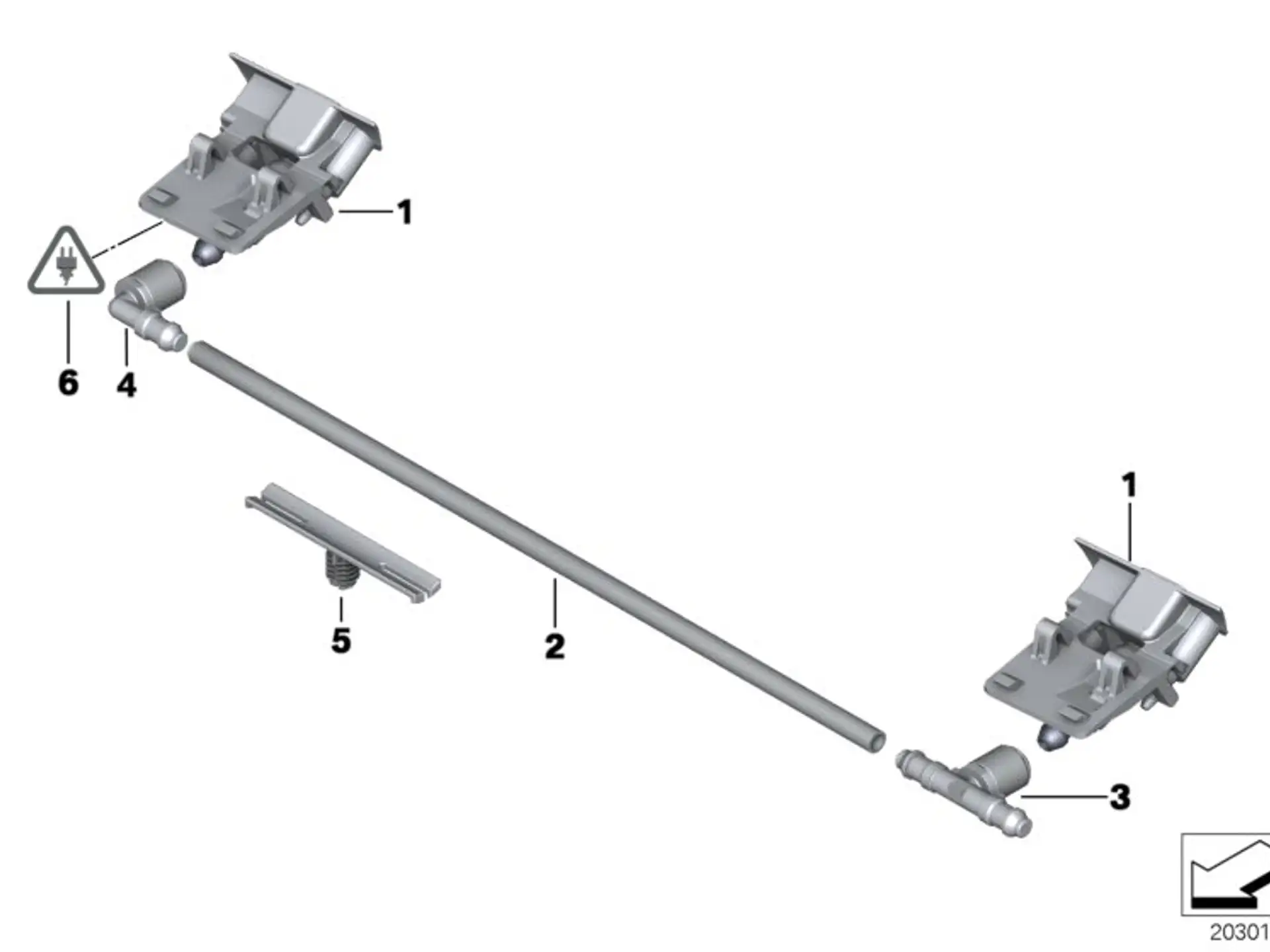 BMW Kabelhalter E70 E84 F25 F26 F54 F55 F56 F56E R55 R56 R57 R58 R59 R60 61136945260