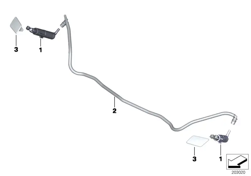 BMW Spritzdüse E84 61672990155 - X1 E84