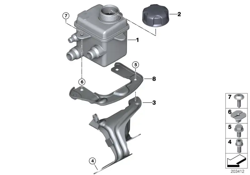 BMW Ausgleichsbehälter E70 E71 17137589526