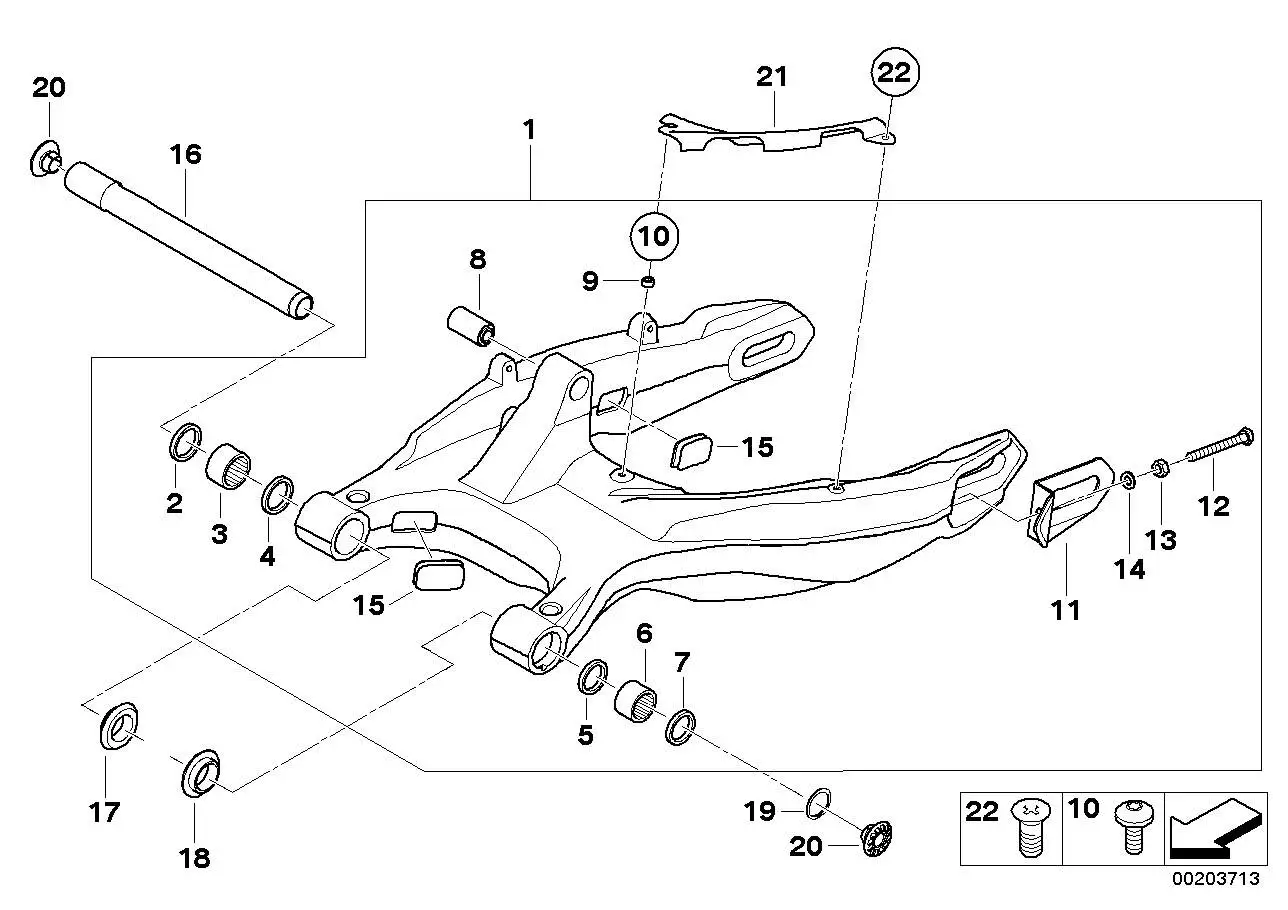 BMW Führungsschiene K73 34217718131 - K73 / Bildposition 21