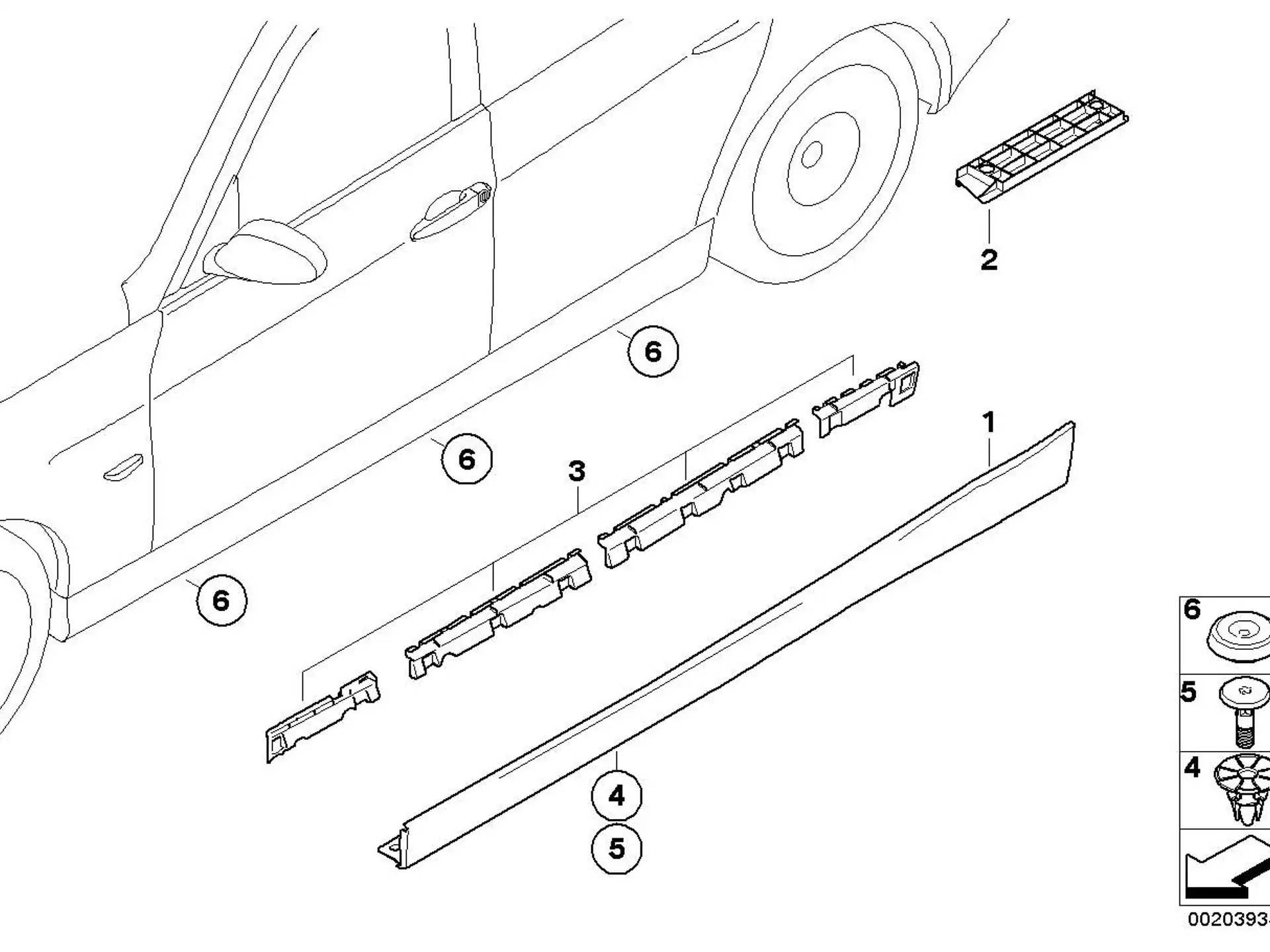 BMW Satz Halteleisten links E90 E91 51777224455