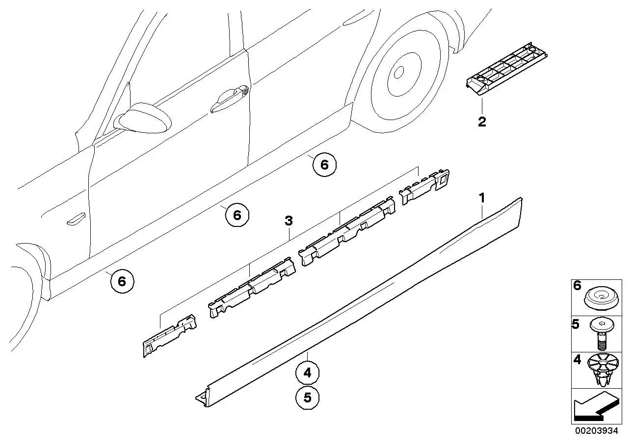 BMW Satz Halteleisten links E90 E91 51777224455 - 3er E90, 3er E9
