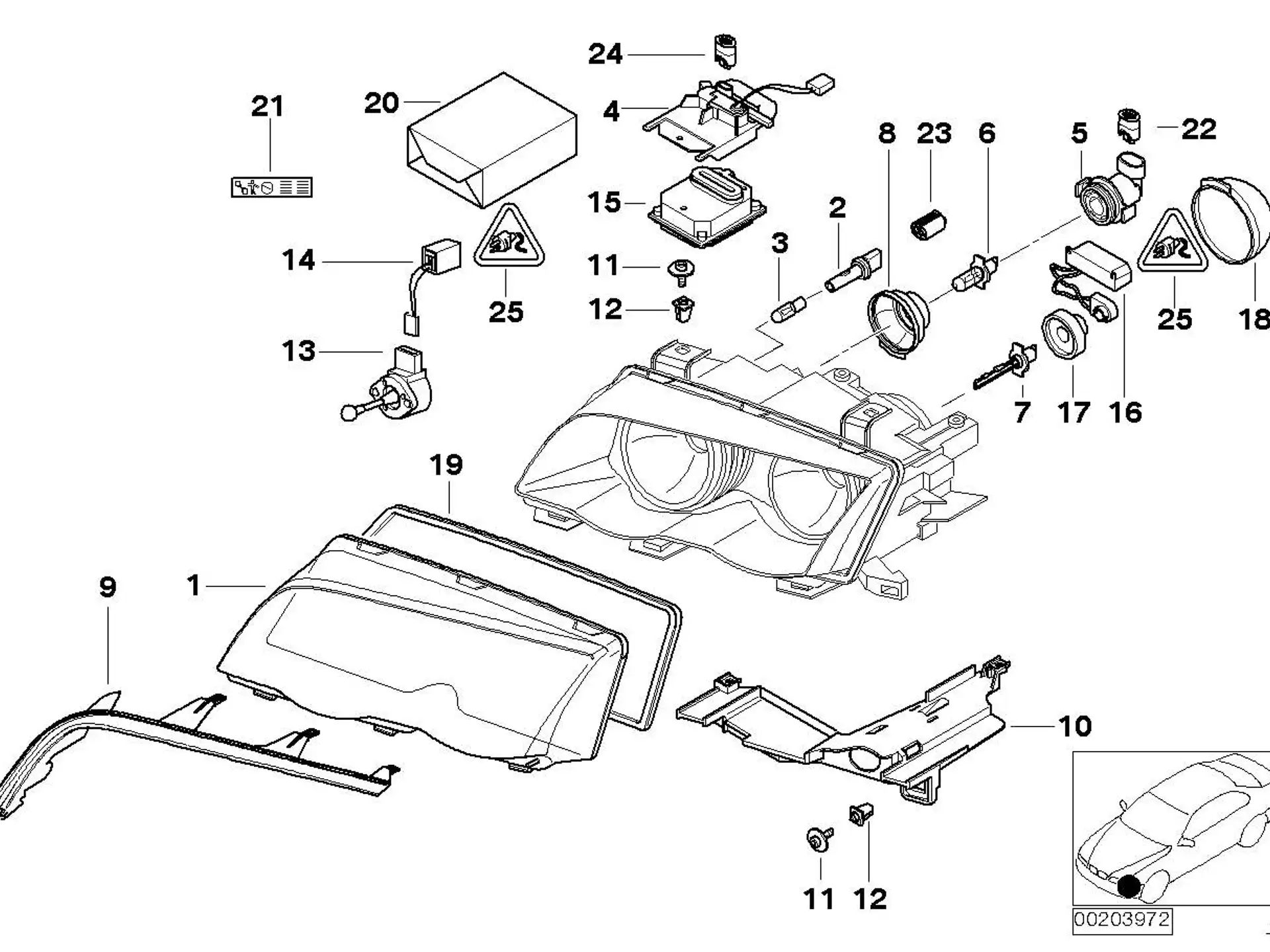 BMW Spreizmutter E39 E46 E60 E61 E63 E64 63128374671