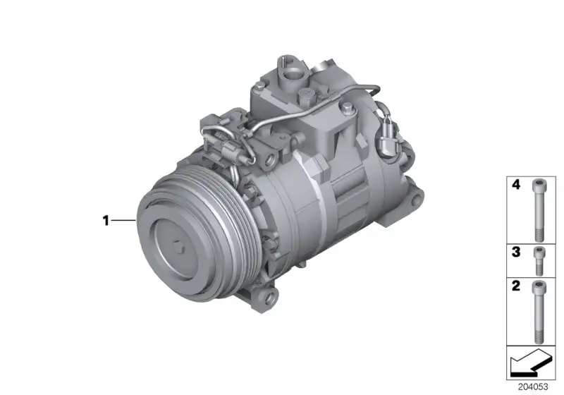 BMW Klimakompressor mit Magnetkupplung 64529399061 - Bildposition