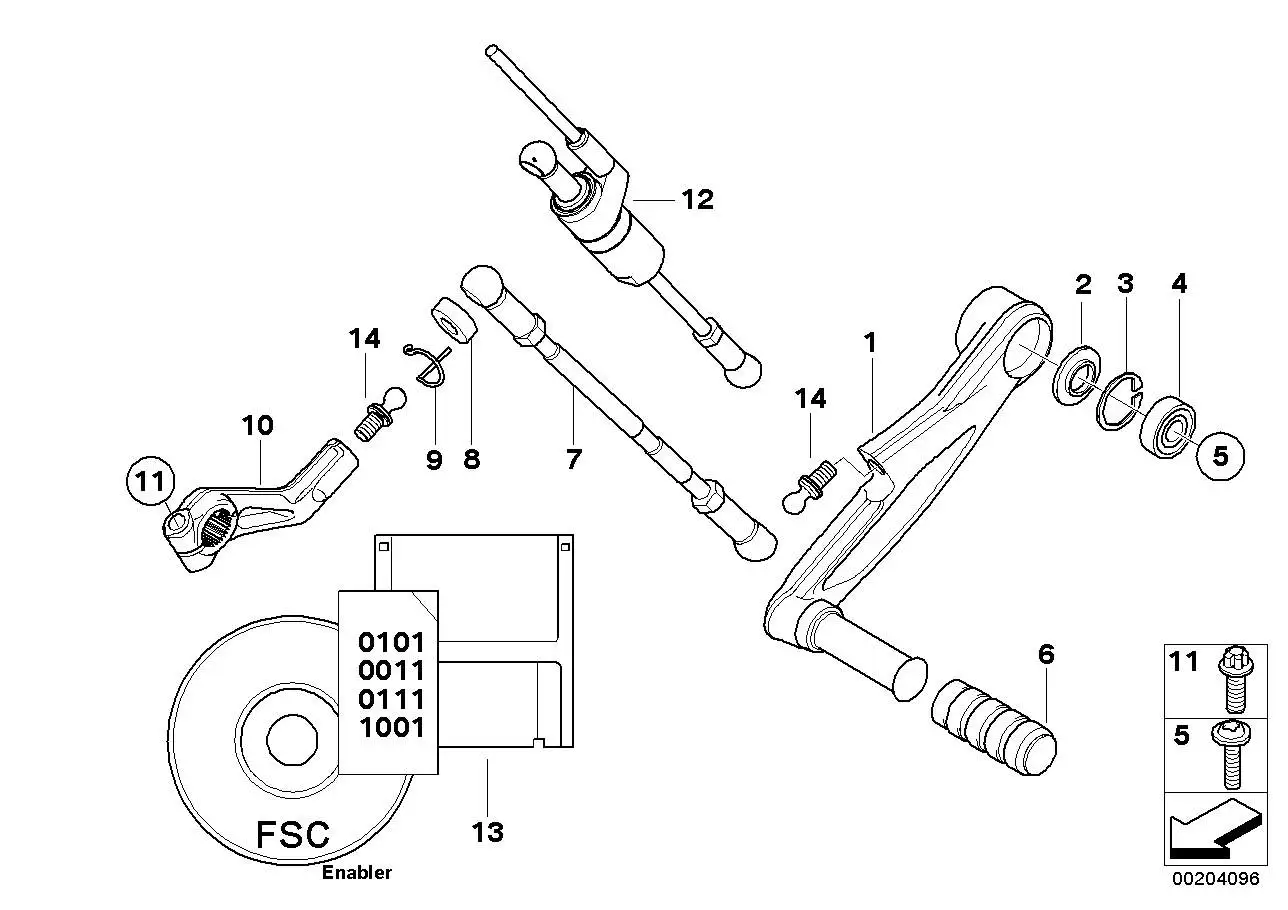 BMW Schalthebel K40 K43 23417712039